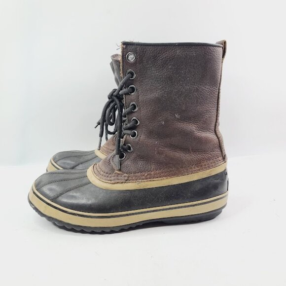 Sorel Men\'s Brown Premium T NM1561-256 Leather Ankle Winter Boot Size 9 main image 6